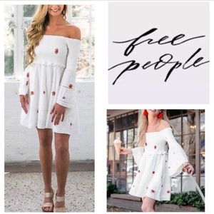 Free People Counting Daisies Mini Dress Size M.